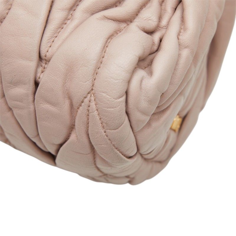 miu miu beige / pink shoulder bag condition details