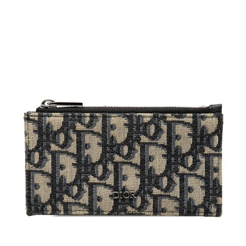 dior 2esbc250yse beige / navy coin purse