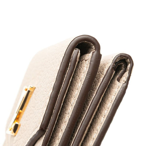 louis vuitton m69340 grey wallet interior details