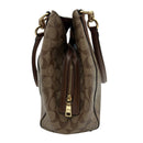 coach f80298 beige tote bag side view