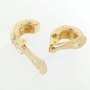 christian dior gold earrings rear view