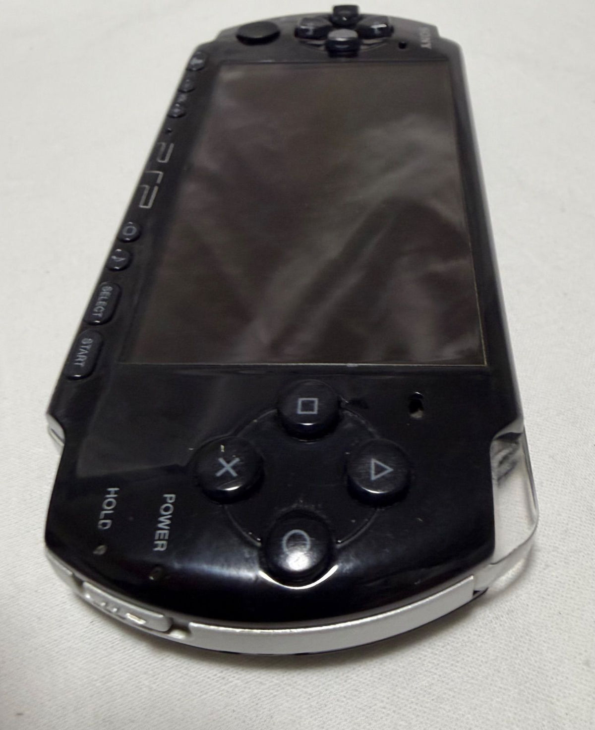 sony psp-3000 handheld console markings and labels