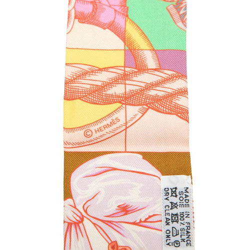 hermes pink scarf side view