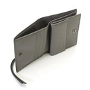 balenciaga grey wallet side view