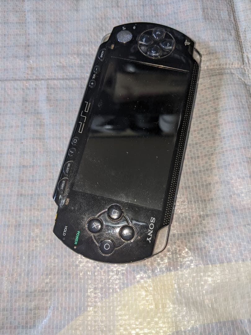 sony psp-1000 handheld console markings and labels