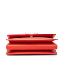 salvatore ferragamo orange shoulder bag rear view
