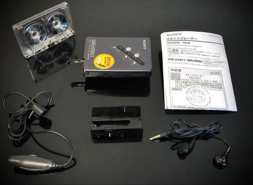 sony wm-ex677 cassette player rear view