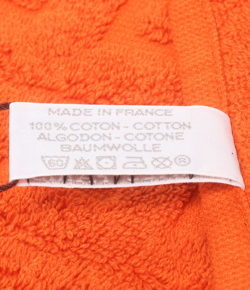 hermes orange towel handkerchief side view