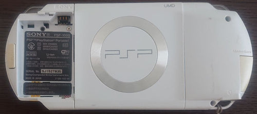 sony psp-1000 handheld console rear view
