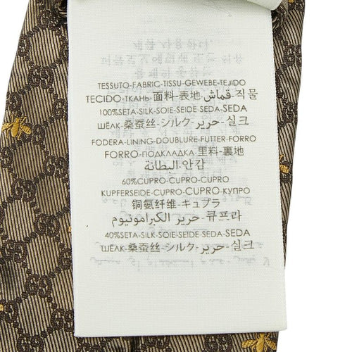 gucci necktie interior details