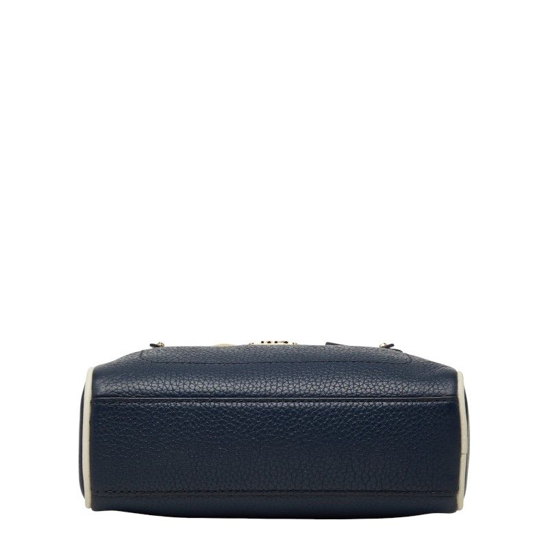 navy shoulder bag rear view