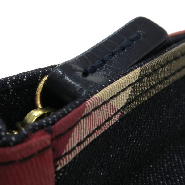 blue label crestbridge shoulder bag interior details