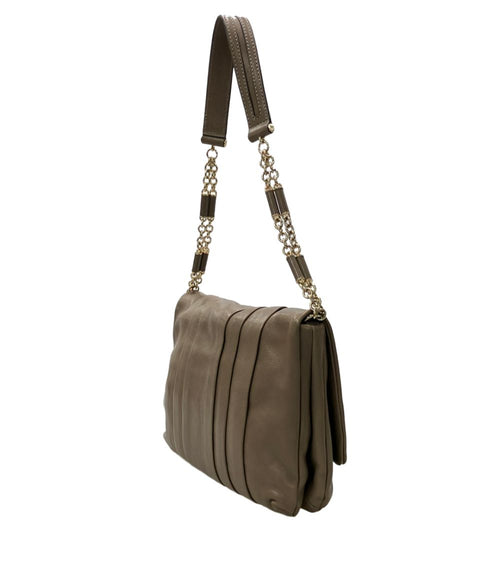 anya hindmarch beige shoulder bag rear view