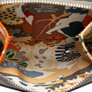 hermes grey coin purse interior details