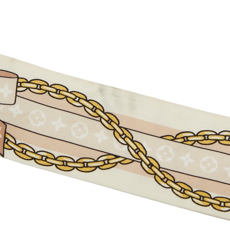 louis vuitton m97980 beige / pink scarf rear view