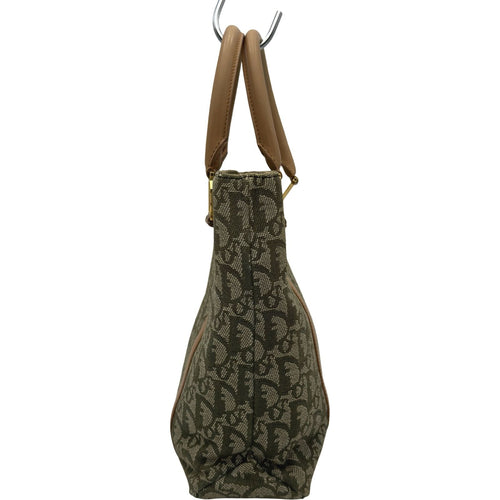 christian dior beige handbag front view