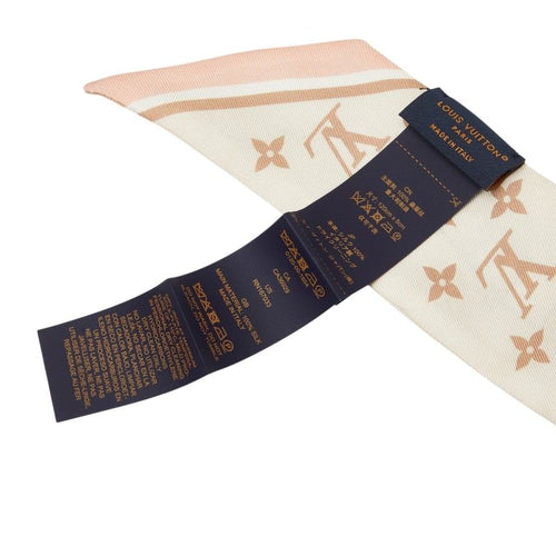 louis vuitton m97980 beige / pink scarf accessories included
