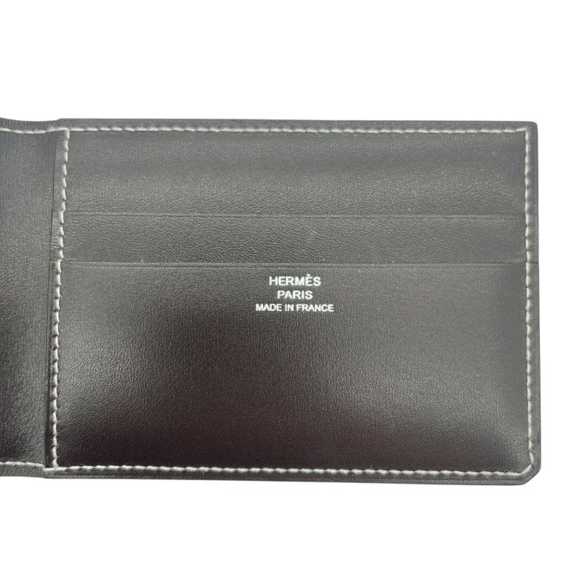 hermes card holder interior details