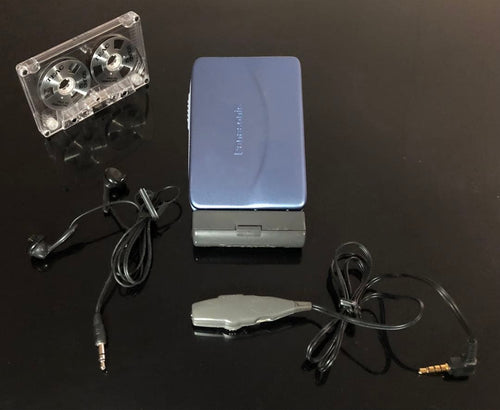 panasonic rq-sx53 blue cassette player rear view