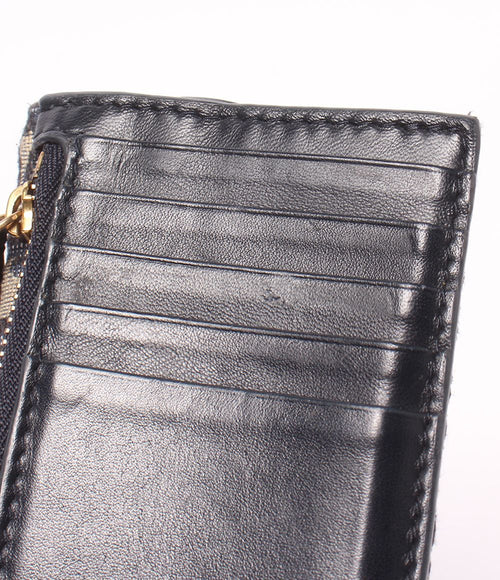 christian dior navy card holder functional details