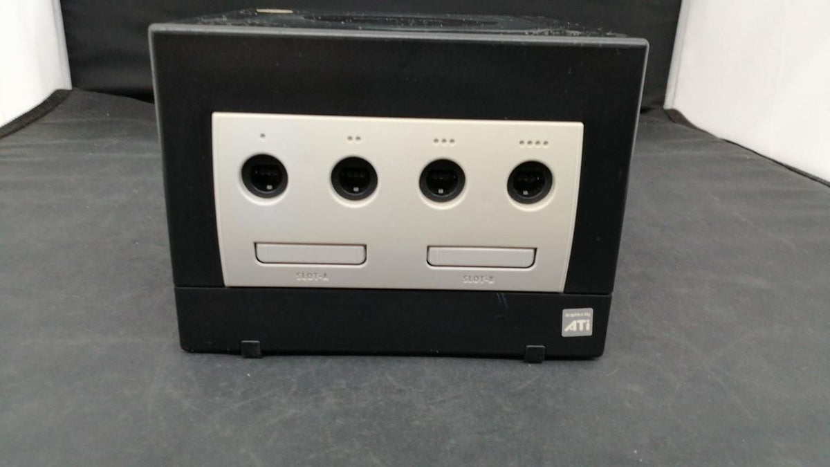 nintendo dol-001 video game console front view