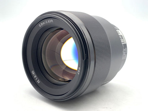 sony sel85f18 lens rear view