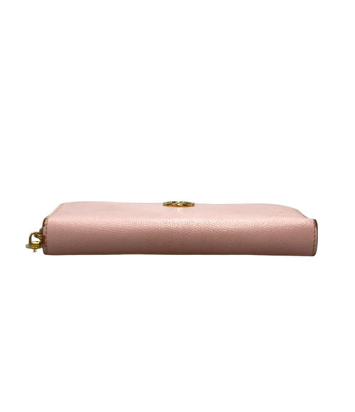 fendi 8m0299 pink wallet side view