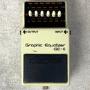 boss ge-6-graphic equalizer aca japan guitar effector front view