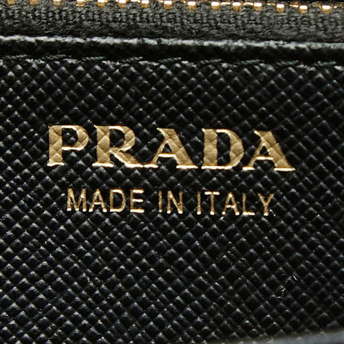 prada wallet markings and labels