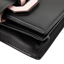 prada pink shoulder bag side view