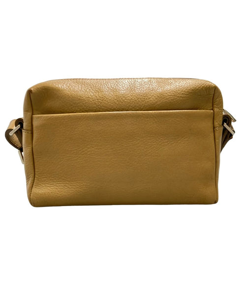 hirofu beige shoulder bag front view
