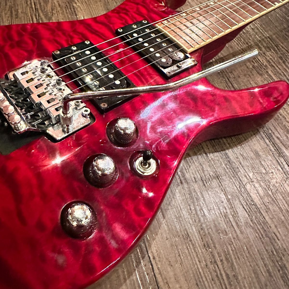 esp g-hr-49s electric guitar side view