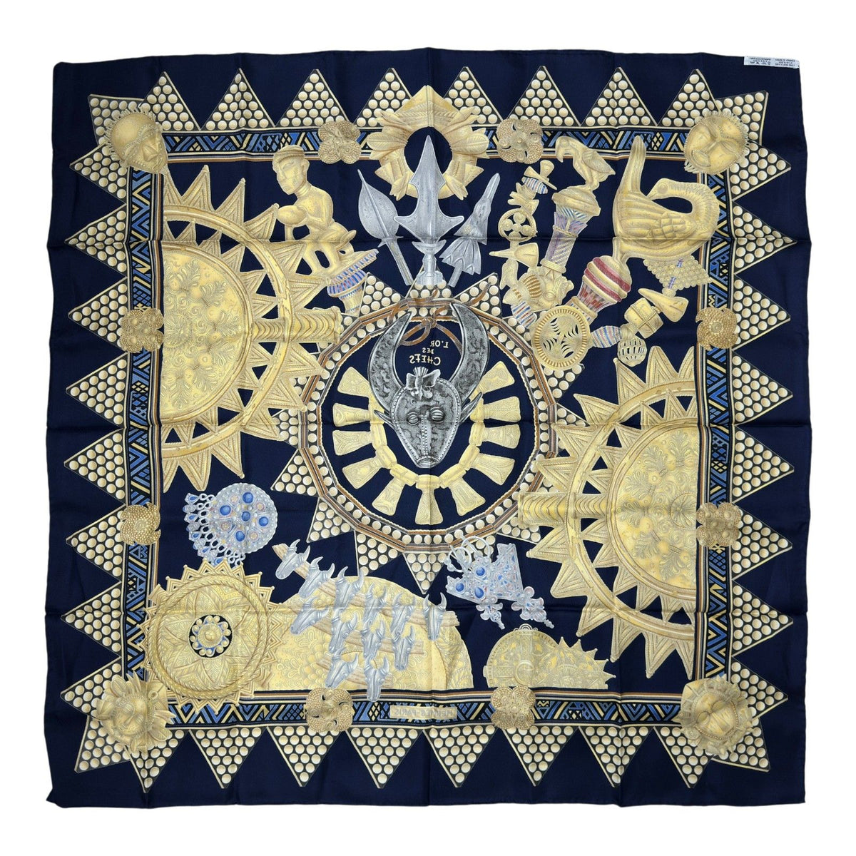 hermes scarf front view