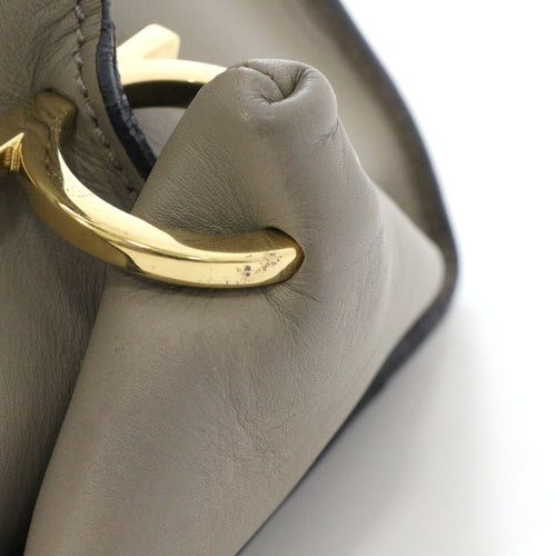 salvatore ferragamo grey shoulder bag functional details