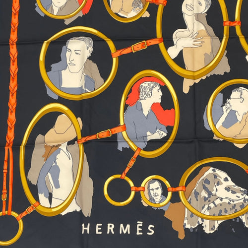 hermes scarf side view