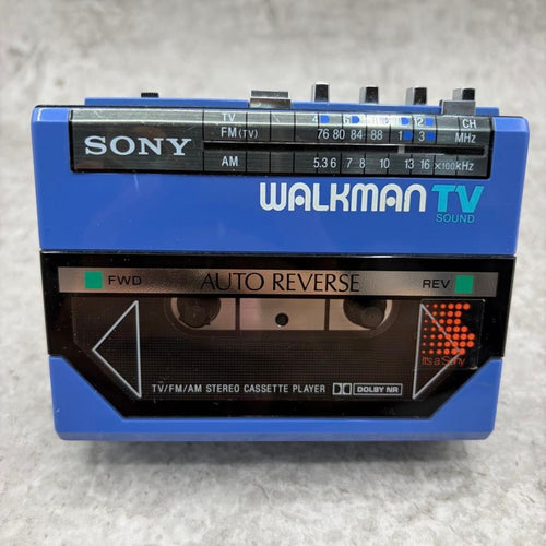 sony wm-f55 cassette player front view