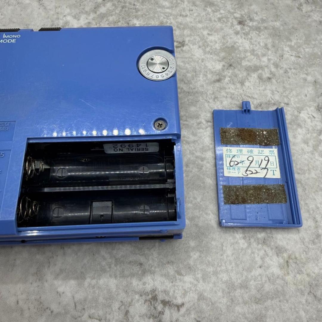sony wm-f55 cassette player markings and labels