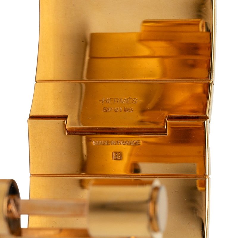 hermes orange bracelet interior details