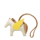 hermes beige keychain