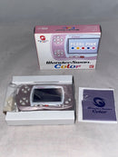 bandai pink handheld console front view