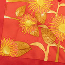 hermes orange scarf front view