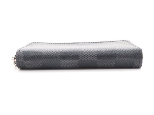 louis vuitton n63076 grey coin purse rear view
