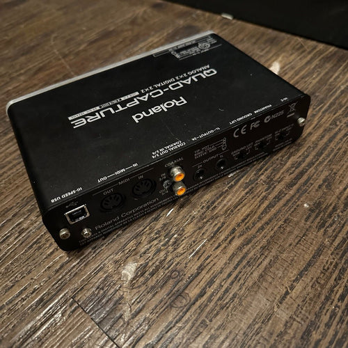roland audio interface rear view