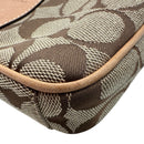 coach beige shoulder bag interior details