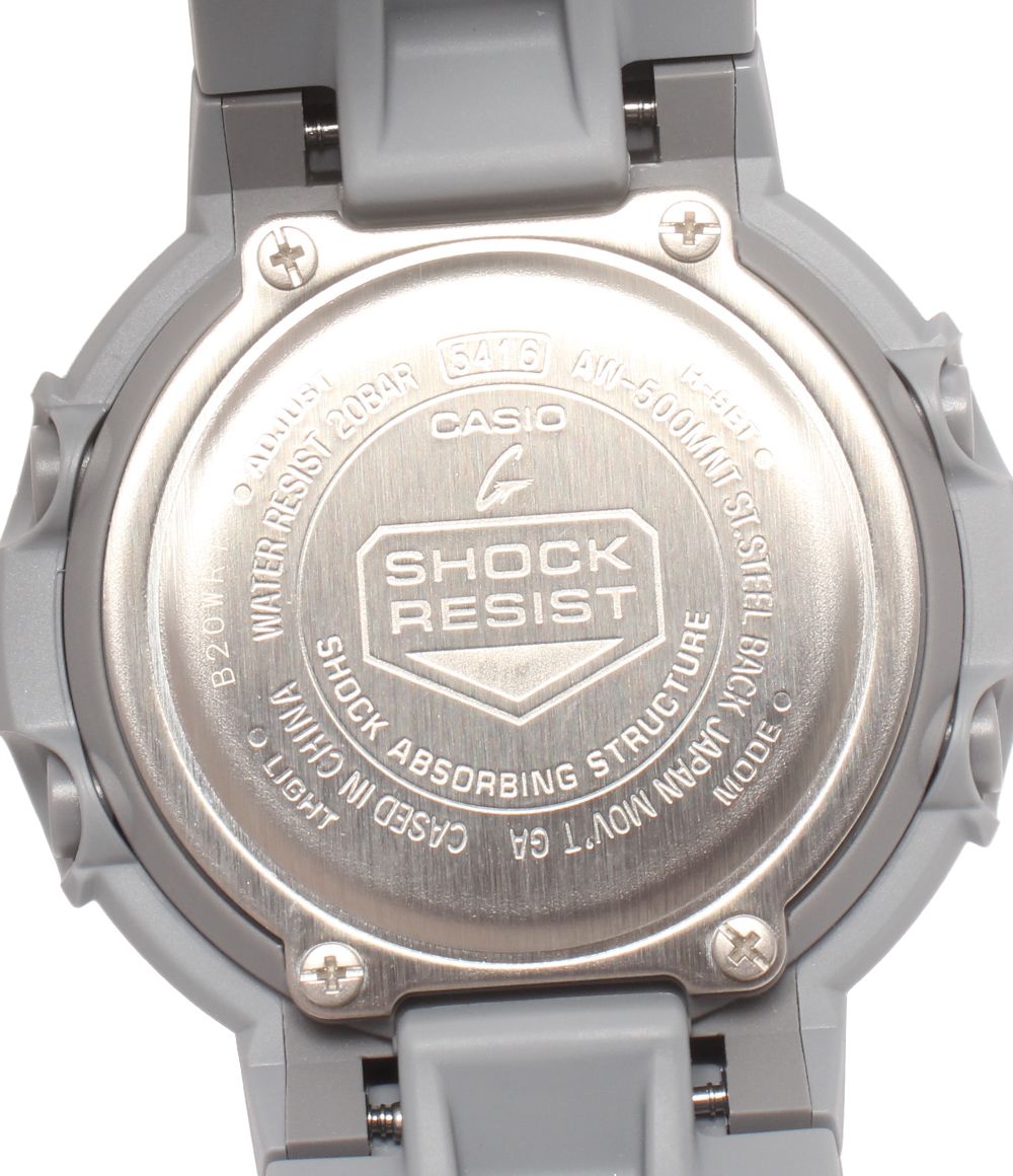 casio aw-500mnt grey watch side view