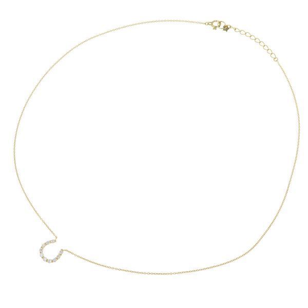 star jewelry necklace side view
