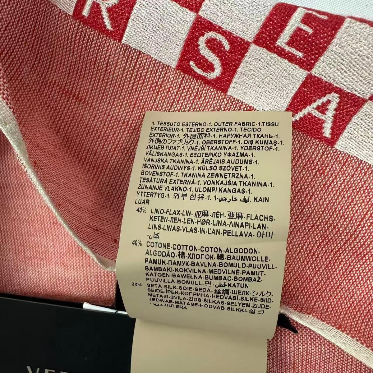 versace pink scarf condition details