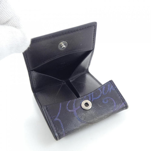 berluti grey coin purse side view