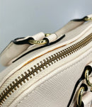 & chouette beige shoulder bag interior details