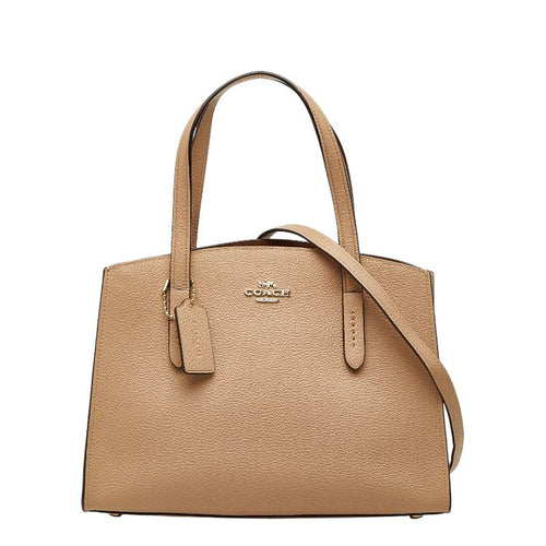 coach beige handbag